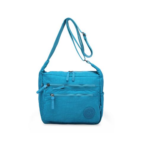 Women's Small Nylon Solid Color Preppy Style Classic Style Zipper Crossbody Bag