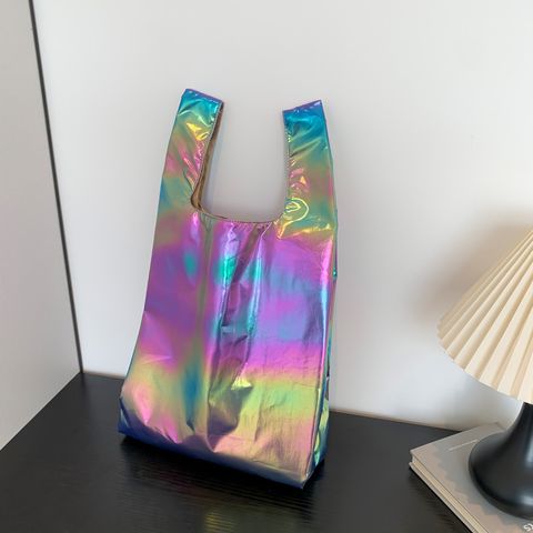 Women's Medium Cloth Solid Color Streetwear Open Handbag