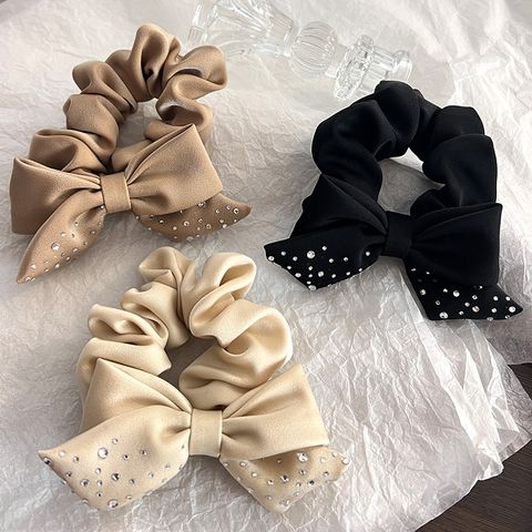 Women's IG Style Modern Style Korean Style Bow Knot Cloth Inlay Artificial Rhinestones Hair Tie