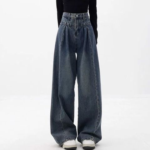 Women's Daily Streetwear Gradient Color Full Length Wide Leg Pants