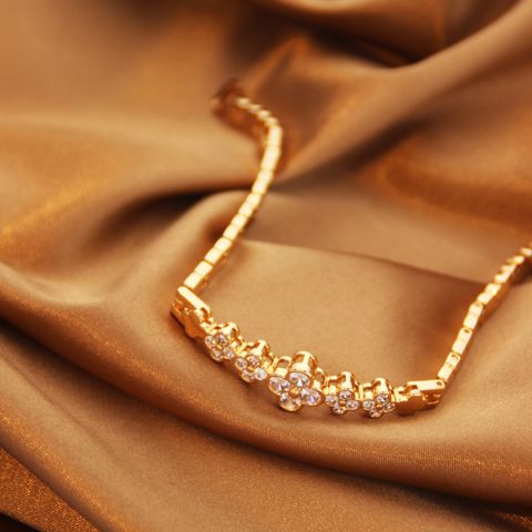 [Manufacturer] European And American Bracelets Rhinestone Zircon Fashionable Golden Bracelet Gold Plated Rose Gold Bracelet Cross-Border Foreign Trade