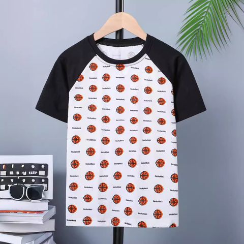 Casual Cartoon Polyester T-shirts & Shirts
