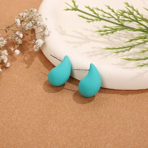 1 Pair Simple Style Water Droplets Arylic Ear Studs
