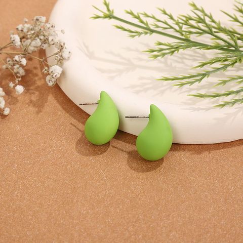 1 Pair Simple Style Water Droplets Arylic Ear Studs