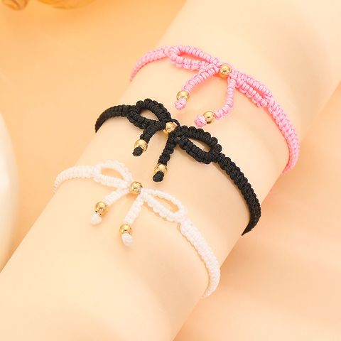 Simple Style Classic Style Bow Knot Rope Wholesale Bracelets