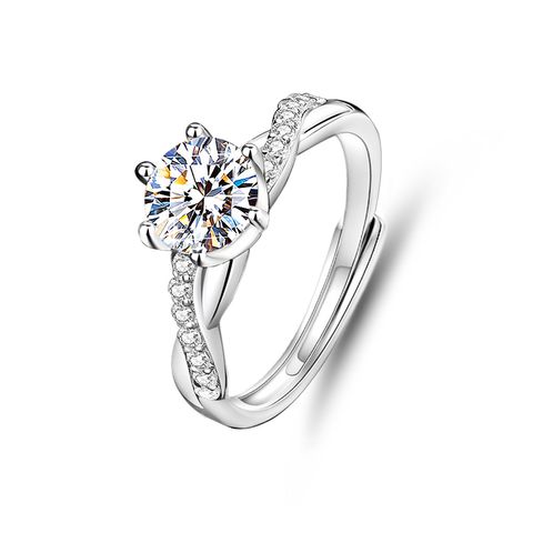 Elegant Lady Geometric Sterling Silver Rings