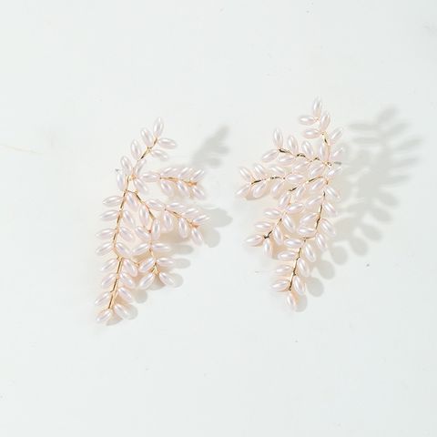 1 Pair Simple Style Geometric Imitation Pearl Drop Earrings