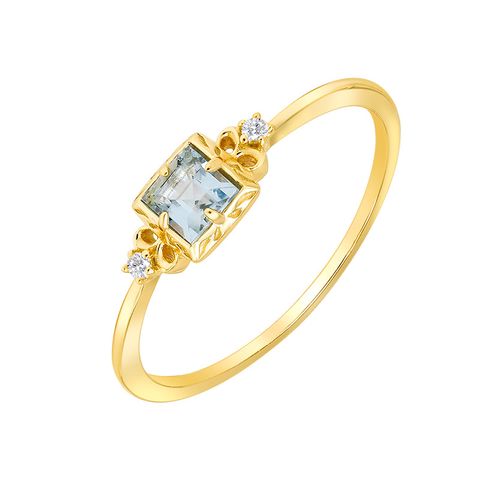 Sterling Silver 14K Gold Plated Simple Style Inlay Geometric Zircon Rings