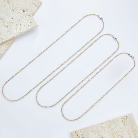 Sterling Silver Simple Style Geometric Necklace