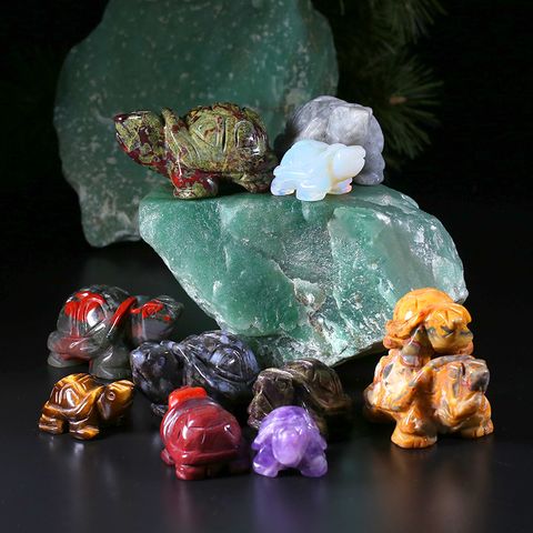 Simple Style Tortoise Gem Ornaments Artificial Decorations