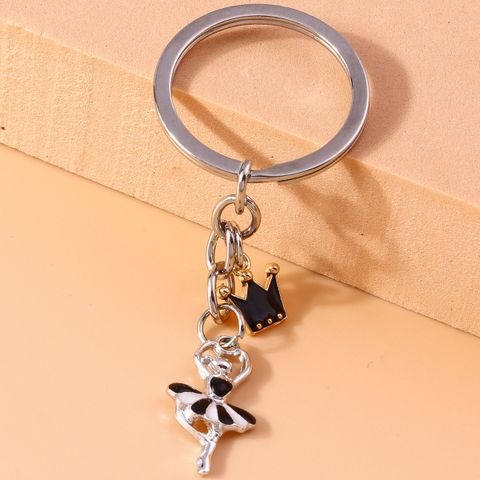 IG Style Crown Ballet Boy Alloy Enamel Keychain