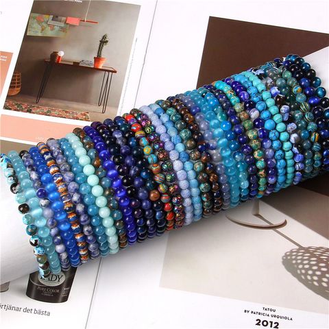 Casual Simple Style Round natural stone Wholesale Bracelets