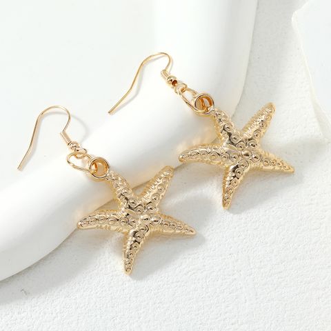 Hawaiian Vacation Starfish Conch Alloy Zinc Alloy Plating Inlay Artificial Pearls Shell Women's Bracelets Earrings Necklace