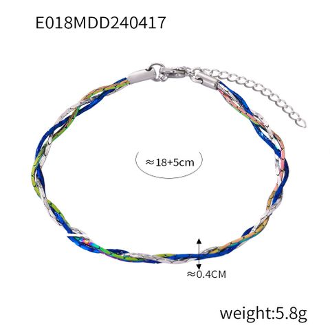 Wholesale Jewelry Simple Style Geometric Titanium Steel Plating Bracelets Necklace