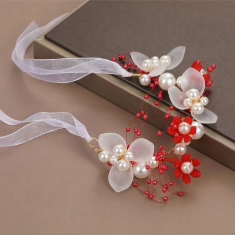 Women's Simple Style Classic Style Flower Alloy Plastic Hair Band