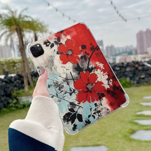 Plastic Flower Pastoral Tablet PC Protective Sleeve Phone Accessories