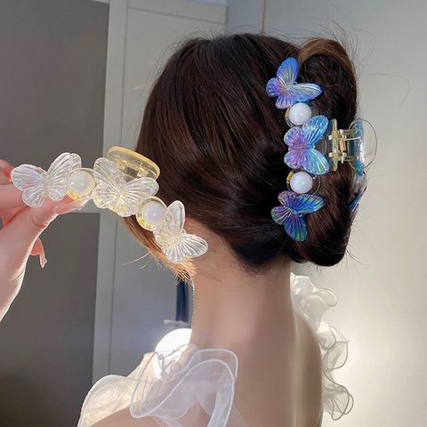 Mujeres Estilo Japones Estilo Simple Estilo Clásico Flor Mariposa El Plastico Garras De Pelo