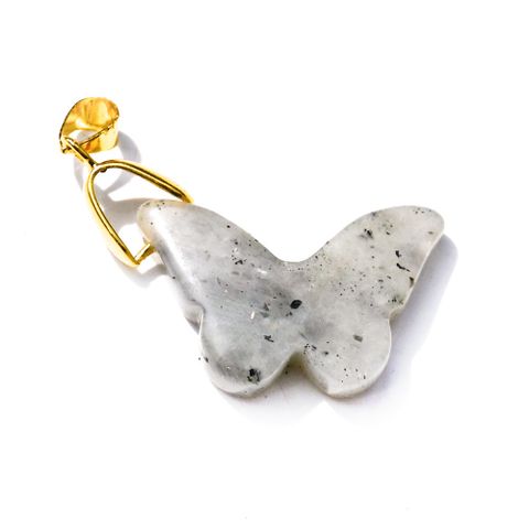 1 Piece Natural Crystal Butterfly Pendant