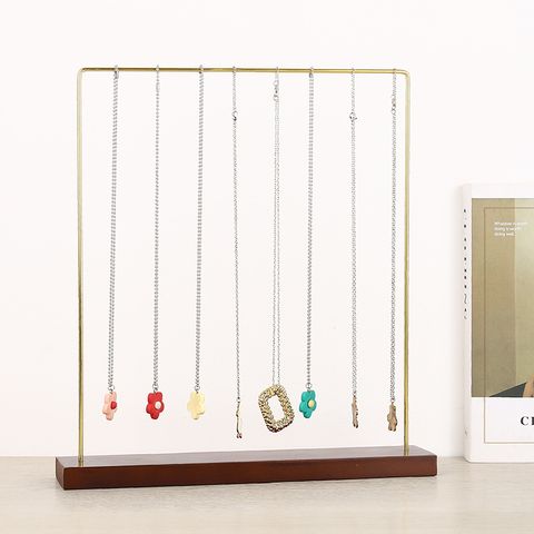 Artistic Korean Style Square Iron Patchwork Jewelry Display Jewelry Rack
