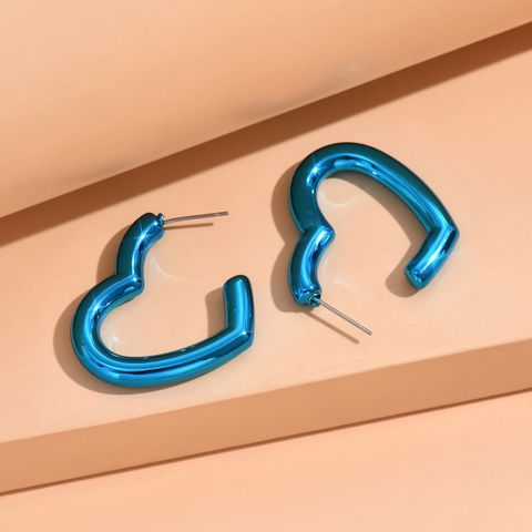 1 Pair Simple Style Solid Color Arylic Ear Studs