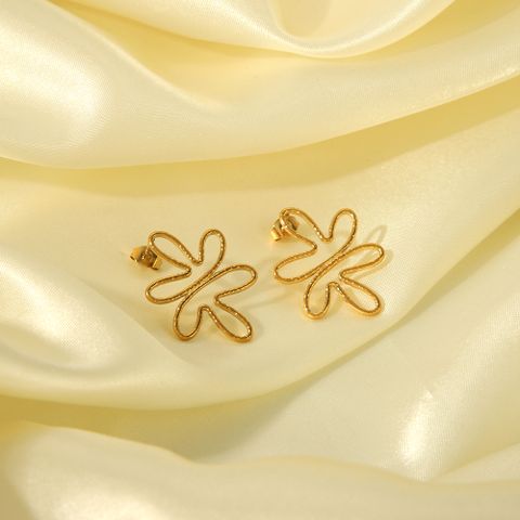 1 Pair IG Style Classic Style Geometric 304 Stainless Steel 316L Stainless Steel  18K Gold Plated Ear Studs