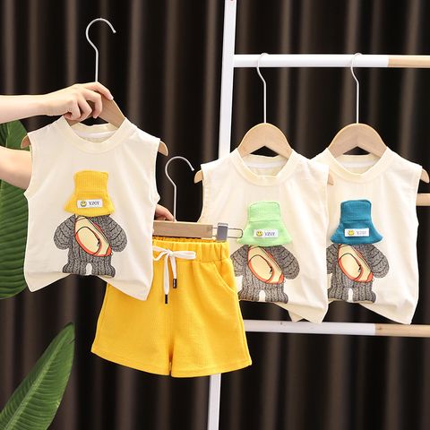 Lindo Dibujos Animados Algodón Conjuntos De Ropa Para Niños