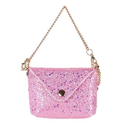 Women's Pu Leather Glittery Elegant Streetwear Square Flip Cover Shoulder Bag