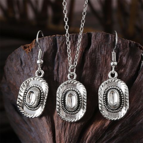 Ethnic Style Cowboy Style Classic Style Cactus Hat Boots Zinc Alloy Wholesale Earrings Necklace Jewelry Set