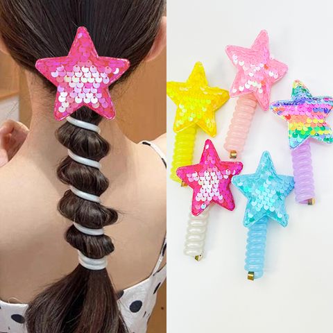 Women's Simple Style Classic Style Color Block Plastic Resin Handmade Hair Tie