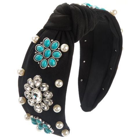Women's Vacation Modern Style Classic Style Color Block Alloy Glass Inlay Rhinestones Glass Hair Band