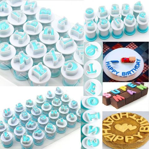 Casual Letter Number Plastic Kitchen Molds 1 Set