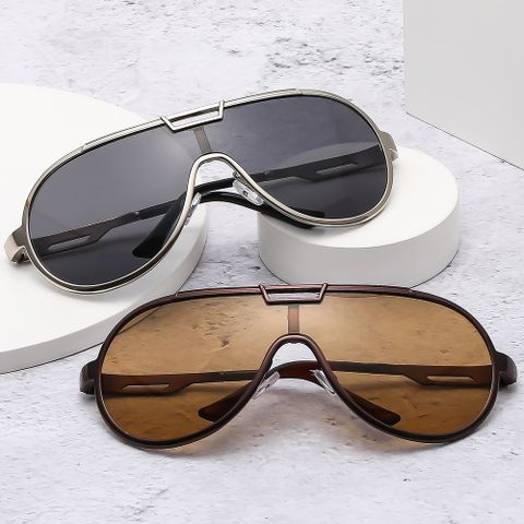 Gothic Hip-Hop Cool Style Solid Color Pc Special-Shaped Mirror Full Frame Women's Sunglasses