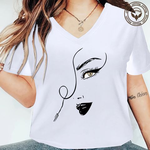 Women's T-shirt Short Sleeve T-Shirts Printing Simple Style Letter