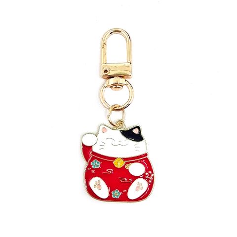 Casual Cute Simple Style Animal Cat Alloy Enamel Bag Pendant Keychain