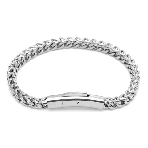 Titanium Steel Basic Polishing Chain Solid Color Bracelets Necklace
