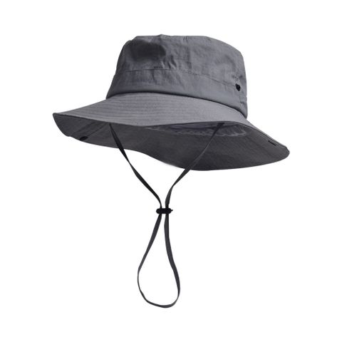 Men's Punk Roman Style British Style Color Block Elastic Drawstring Design Wide Eaves Bucket Hat