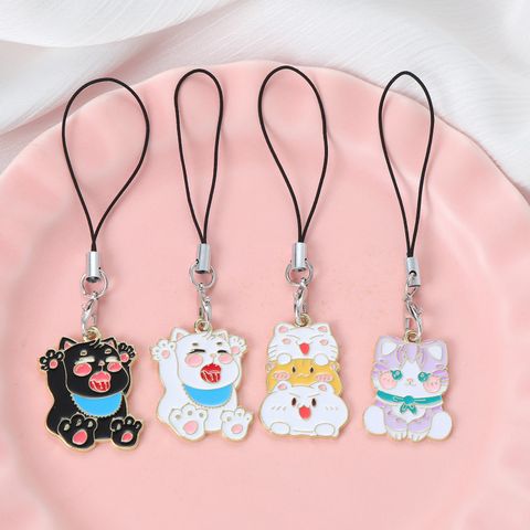 Mignon Sucré Chat Alliage Pendentif De Sac Porte-Clés