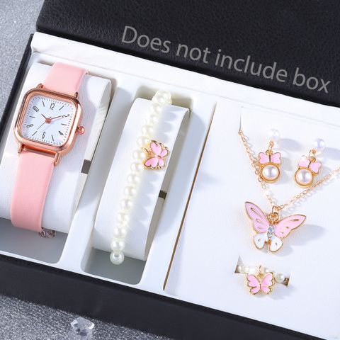 Glam Formal Shiny Solid Color Buckle Quartz Women's Watches