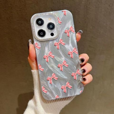 Plastic Bow Knot Printing Casual Simple Style Phone Cases Phone Accessories