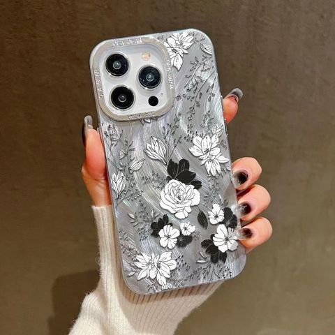Plastic Flower Printing Sweet Phone Cases Phone Accessories