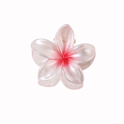 Women's Sweet Simple Style Flower Plastic Hair Clip