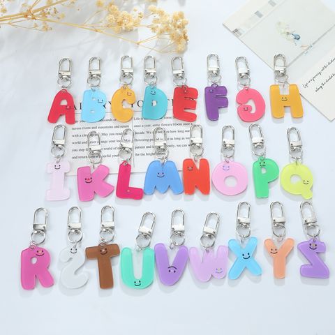Cute Queen Bridal Letter Arylic Asymmetrical Keychain
