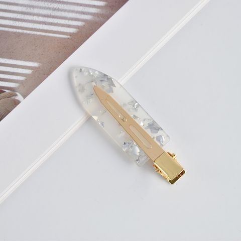 Sweet Geometric Solid Color Acetic Acid Sheets Hair Clip