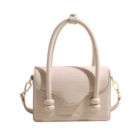 Women's Medium Pu Leather Solid Color Classic Style Flip Cover Shoulder Bag Handbag Crossbody Bag
