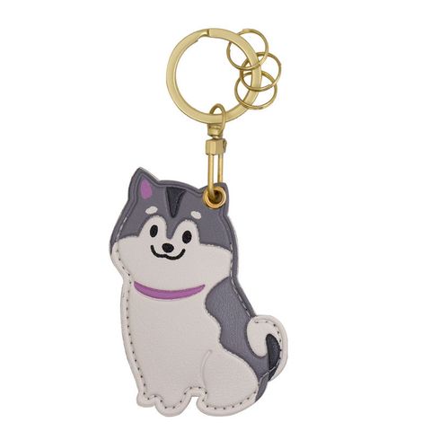 Cute Dog Pu Leather Unisex Keychain