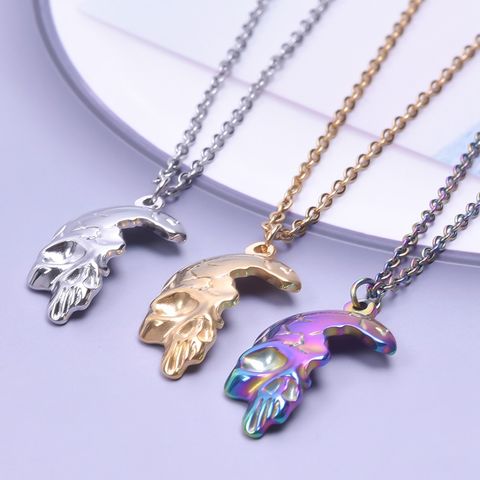 304 Stainless Steel Modern Style Classic Style Plating Geometric Pendant Necklace