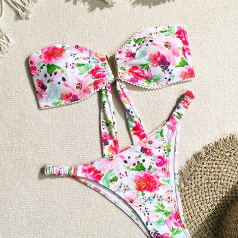 Women's Ditsy Floral 2 Pieces Set Bikinis Swimwear
