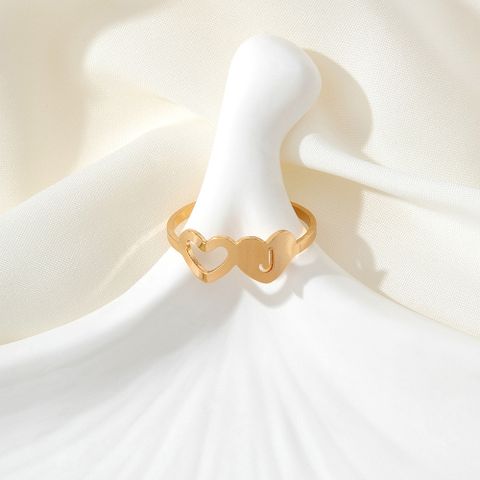 Casual Vacation Beach Letter Heart Shape Alloy Hollow Out Women's Foot Ring