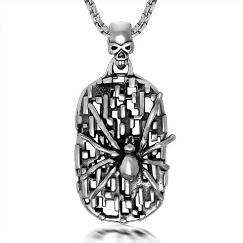 Casual Retro Animal Spider 304 Stainless Steel Polishing Men's Pendant Necklace