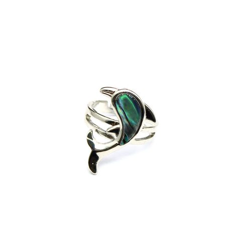 Wholesale Casual Vacation Tortoise Dolphin Butterfly Copper White Gold Plated Abalone Shell Open Rings